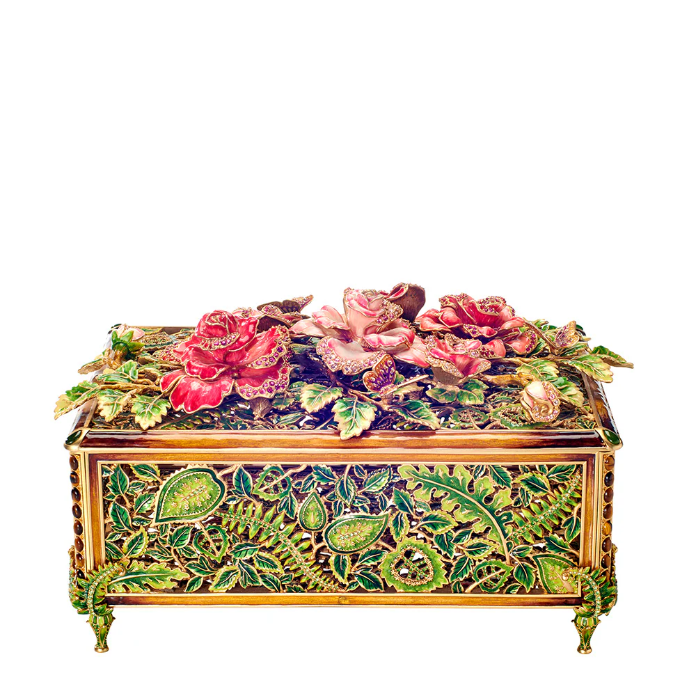 Jay Strongwater Laura Grand Rose Box