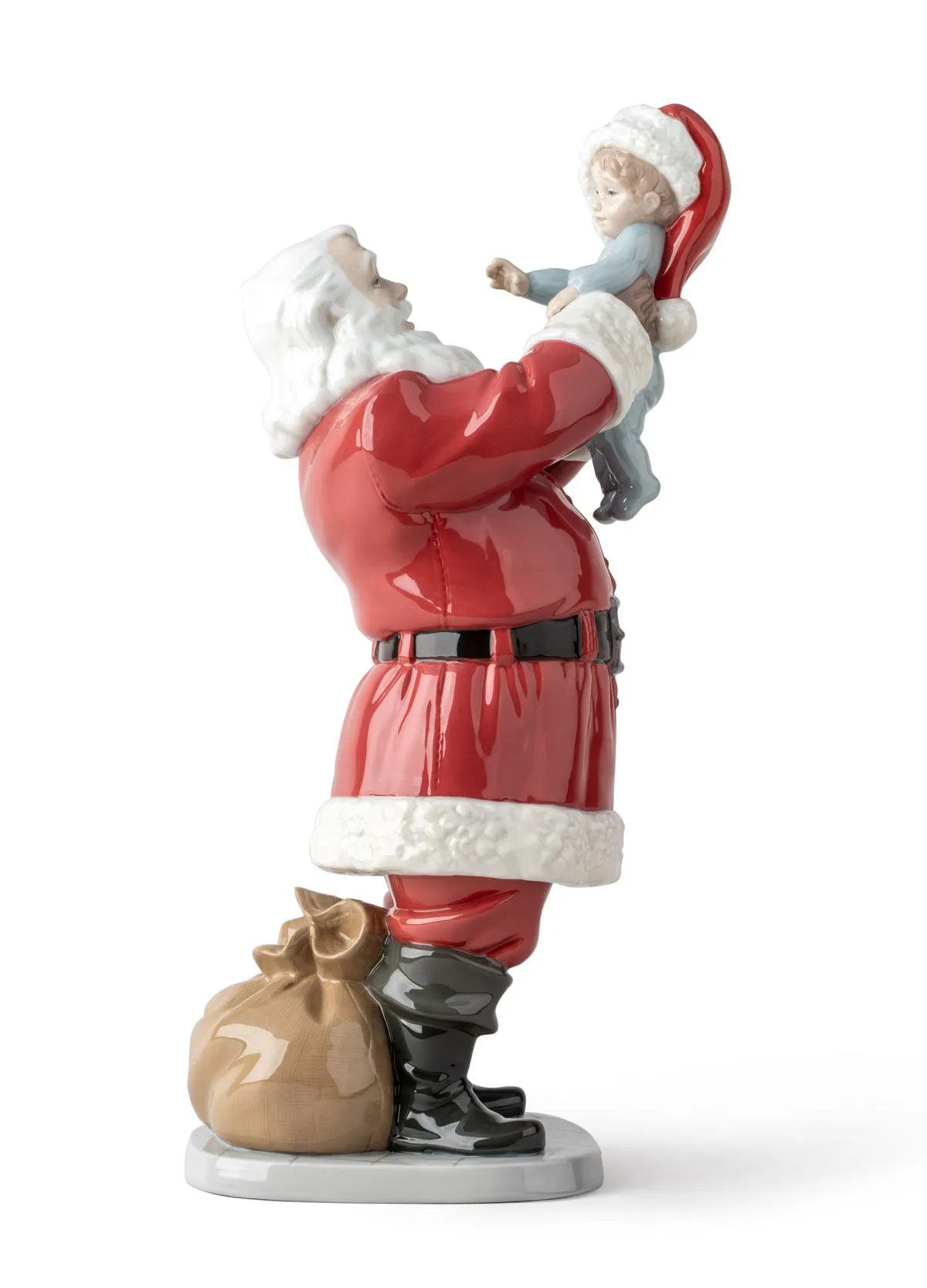Lladró Merry Christmas Santa! Sculpture – Santa Claus Porcelain Figurine 01009254
