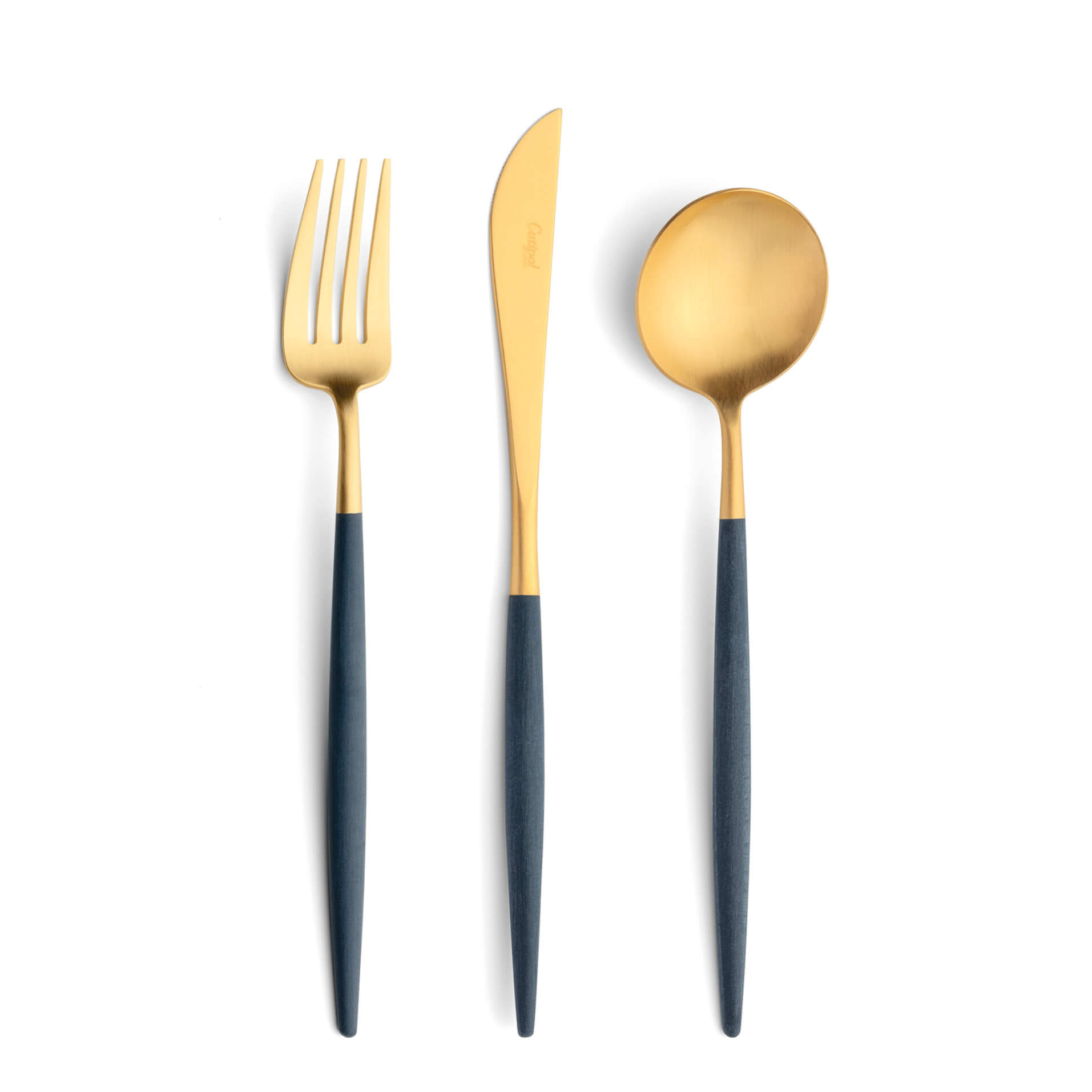 Cutipol Goa Blue Gold Matte Brushed 