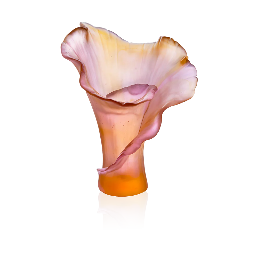 Daum Arum Rose Medium Vase