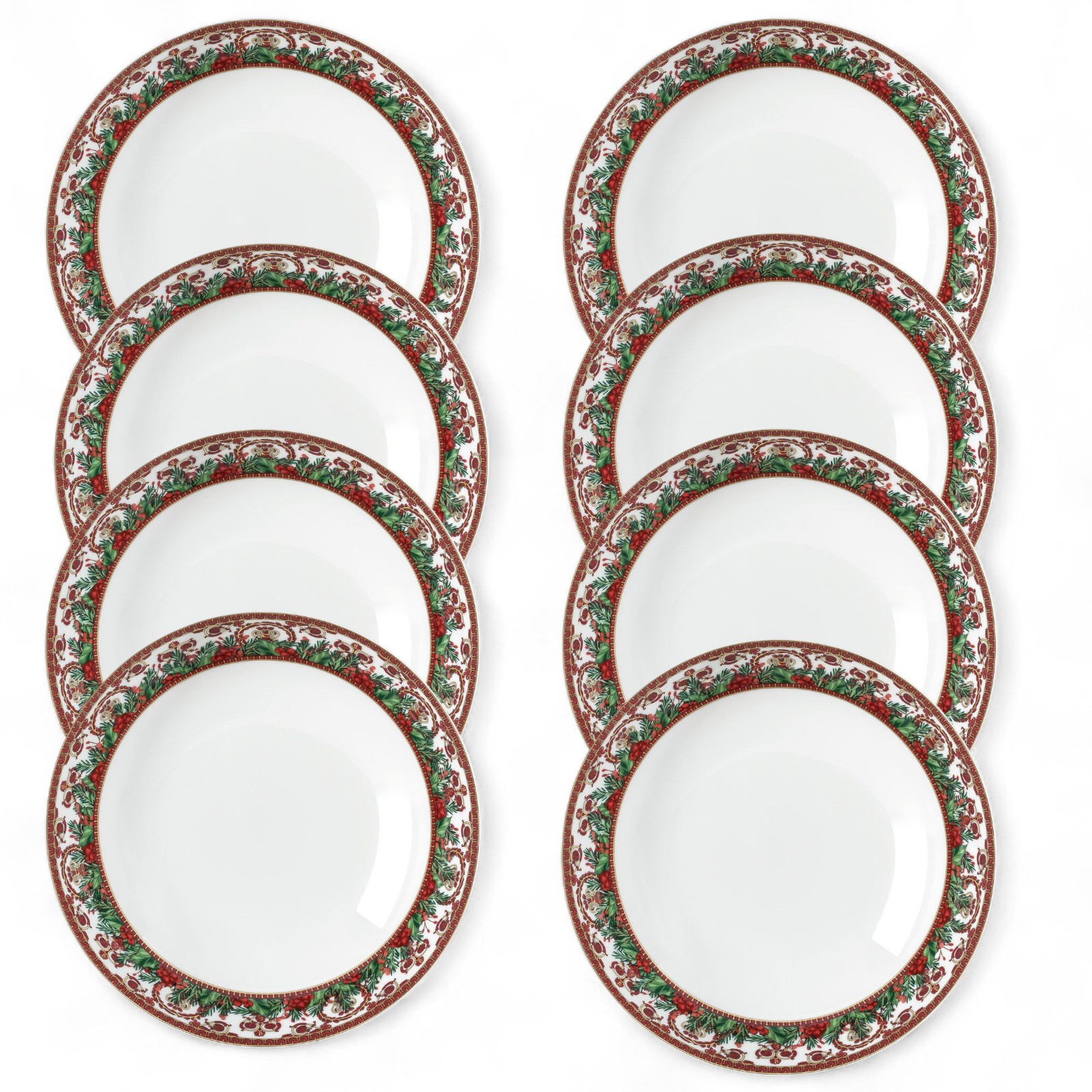 Versace Love Baroque Holiday Deep Plate – Set of 8 (8.46")  ​SKU: 19335-409960-10322