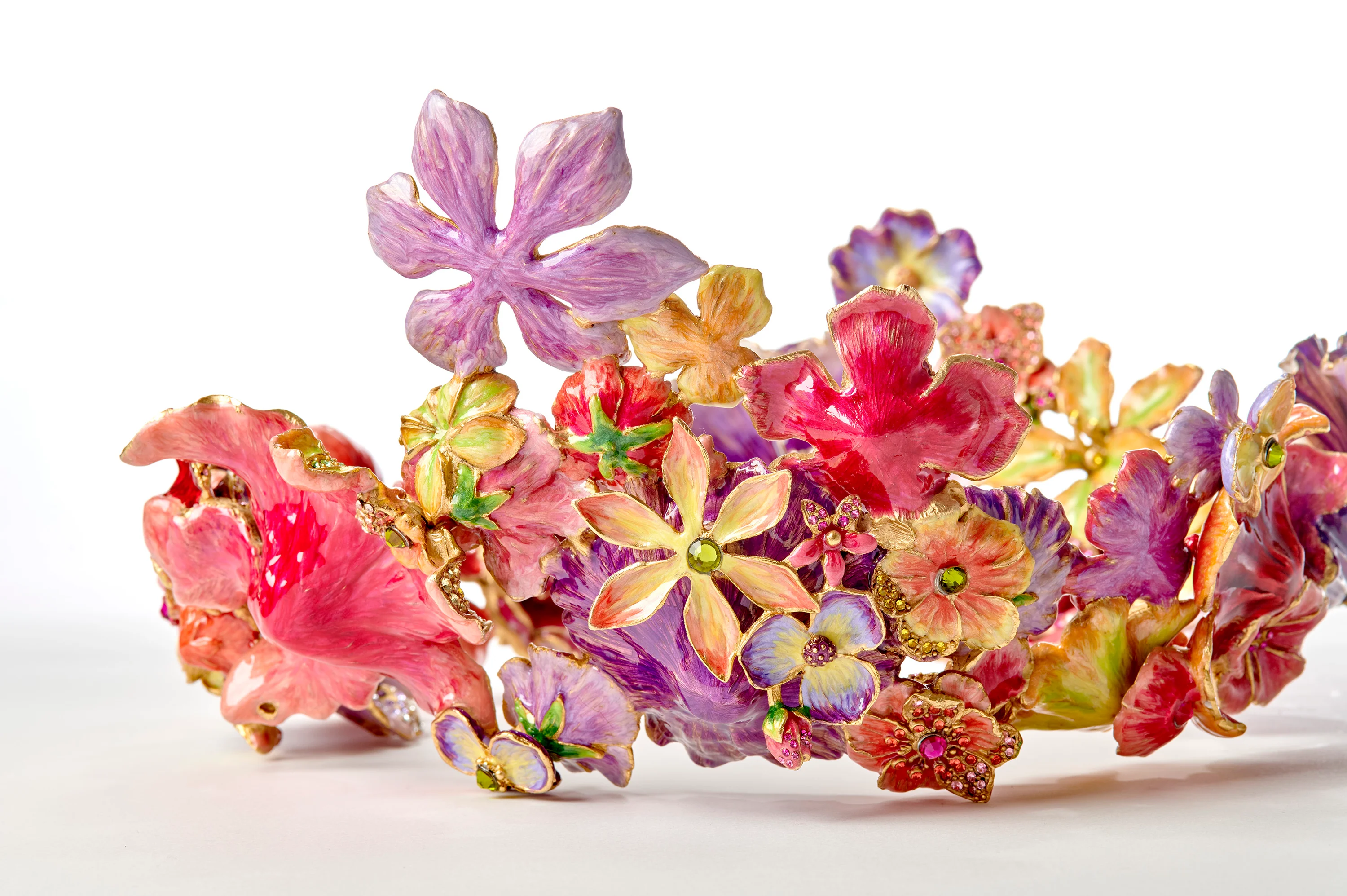 Jay Strongwater Penelope Large Ruffle Flower Bowl