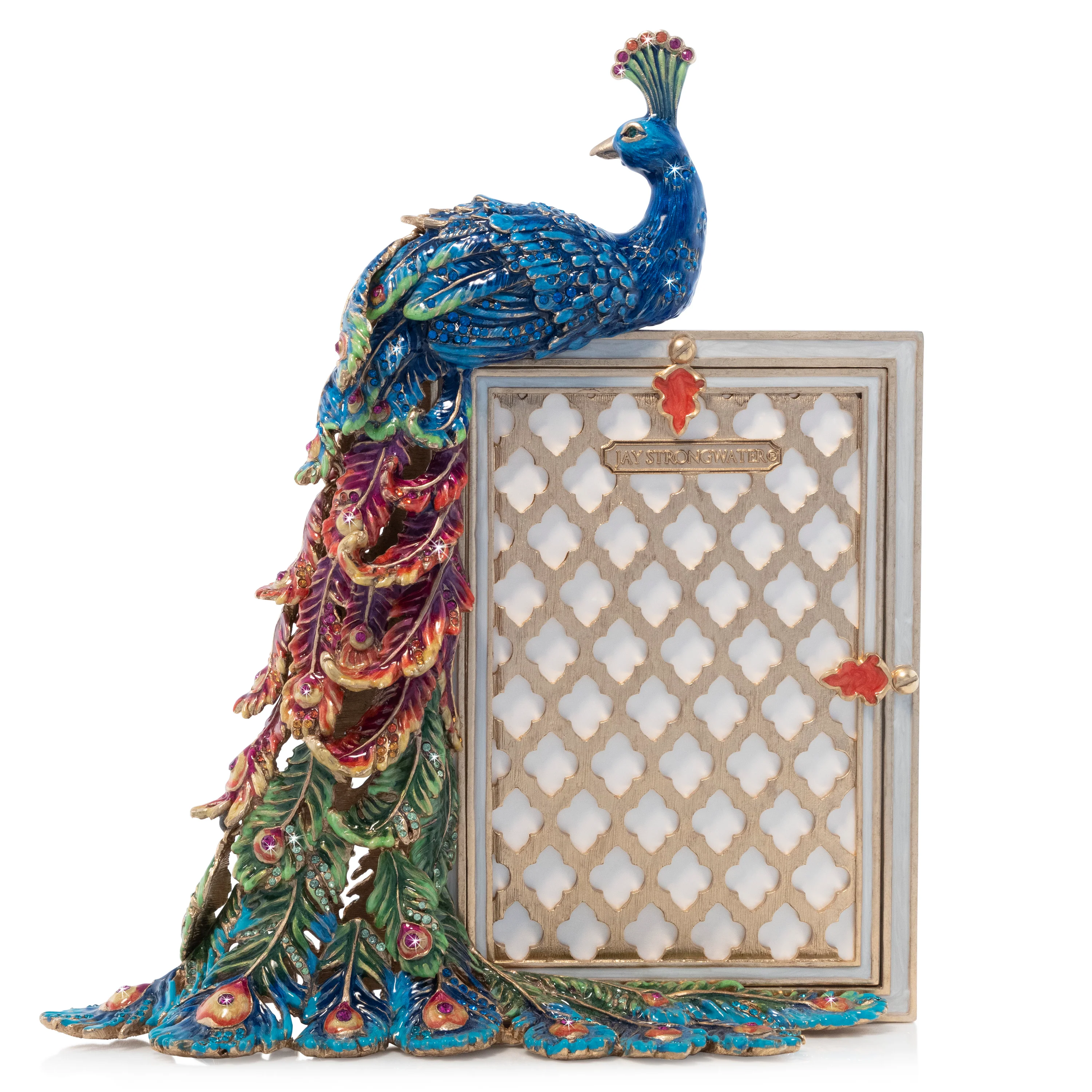 Jay Strongwater Eve Rainbow Peacock 4” x 6” Frame 