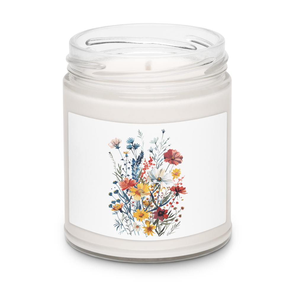 Scented soy candle