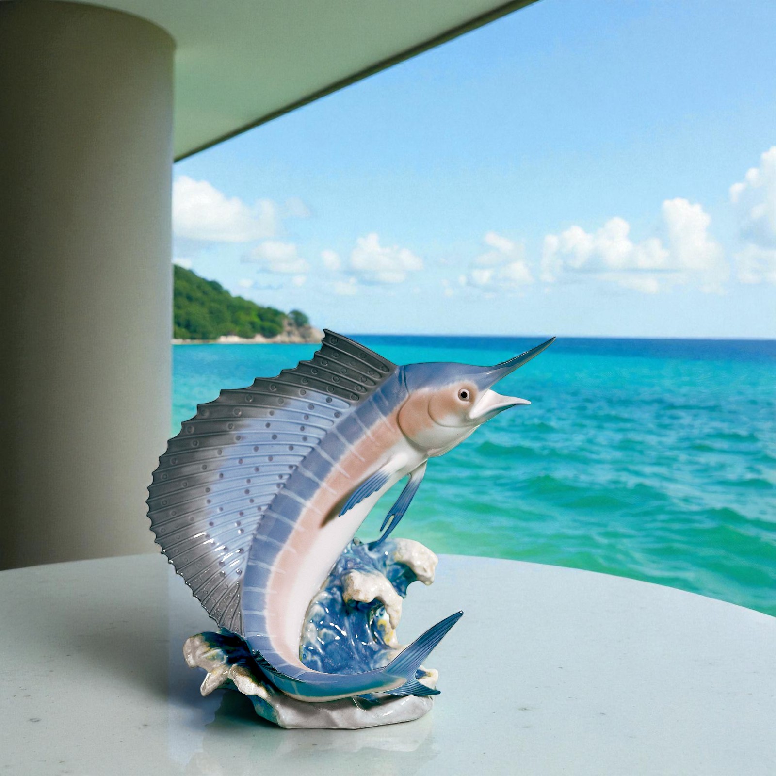 Lladró Majesty of the Seas – Retired Porcelain Fish Figurine SKU: 01006796