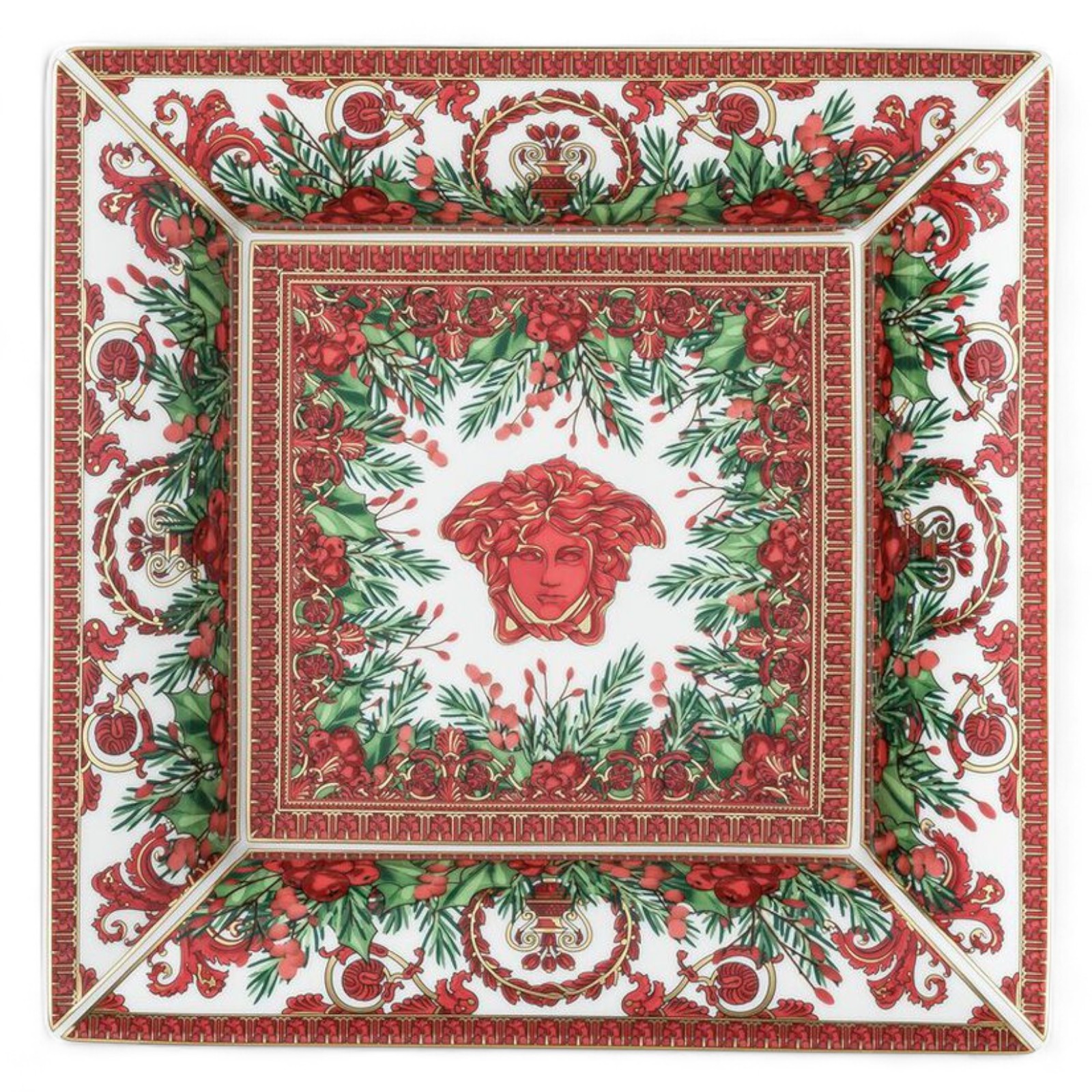 Versace I Love Baroque Holiday – Set of 8 Square Dishes (18 cm)  ​SKU: 14240-409960-25818