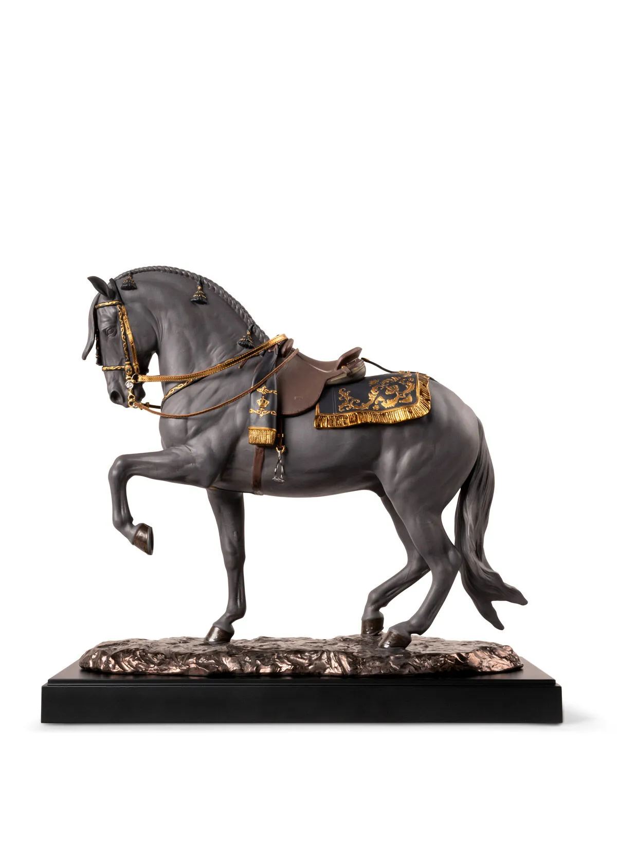 Lladro Spanish Pure Breed Sculpture – Black (High Porcelain) – Limited Edition SKU: 01002041