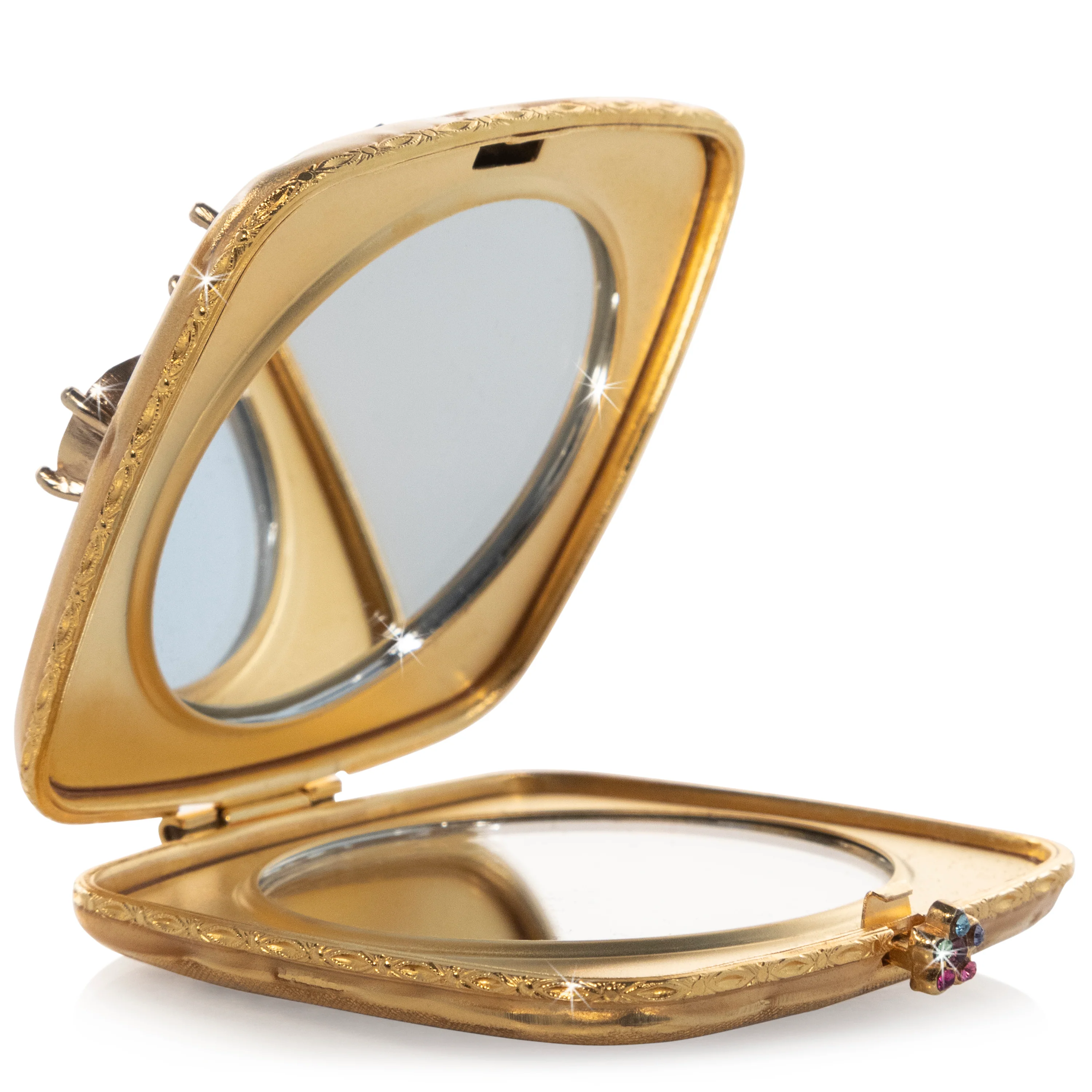 Jay Strongwater Luella Square Jeweled Compact