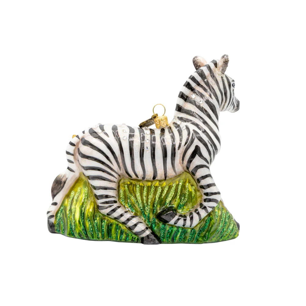 Jay Strongwater Striped Blossom Ornament – Safari-Inspired Holiday Treasure SKU: SDH20151-220