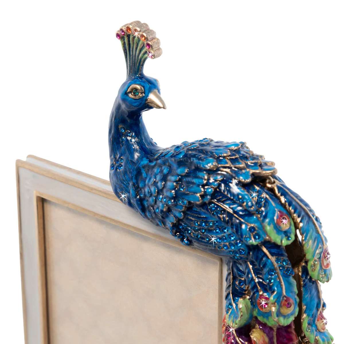 Jay Strongwater Eve Rainbow Peacock 4” x 6” Frame 