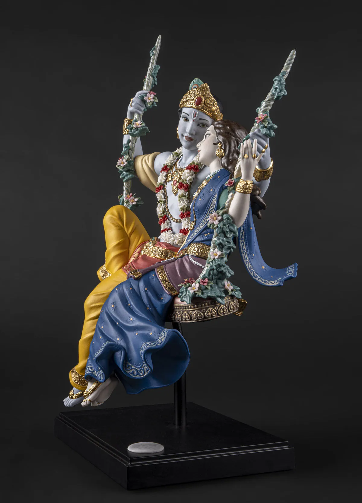 Lladro Radha Krishna on a Swing Sculpture – Limited Edition (SKU: 01002036)