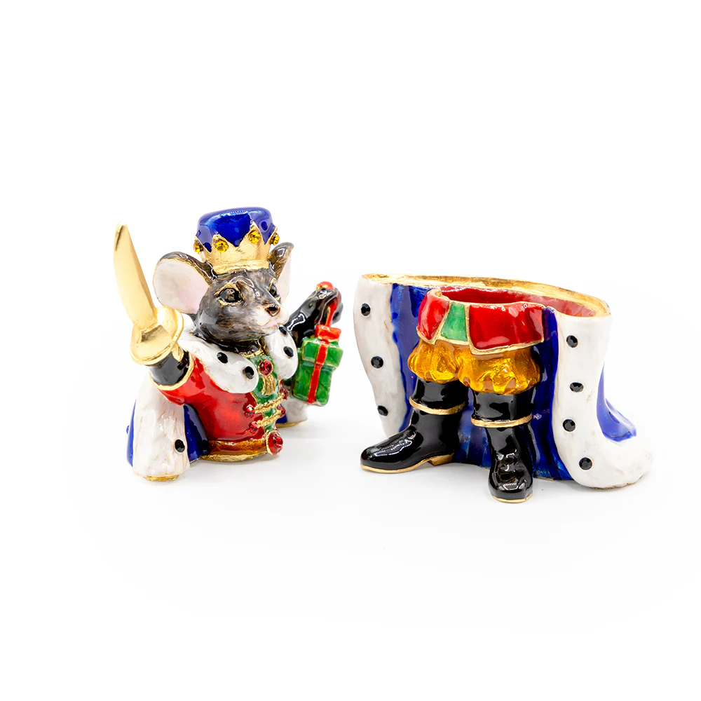 Jay Strongwater Mouse King 2025 Annual Holiday Mini Box – Nutcracker Suite Collection SKU: SDH7463-250