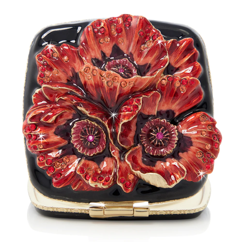 Jay Strongwater Freya Poppy Compact
