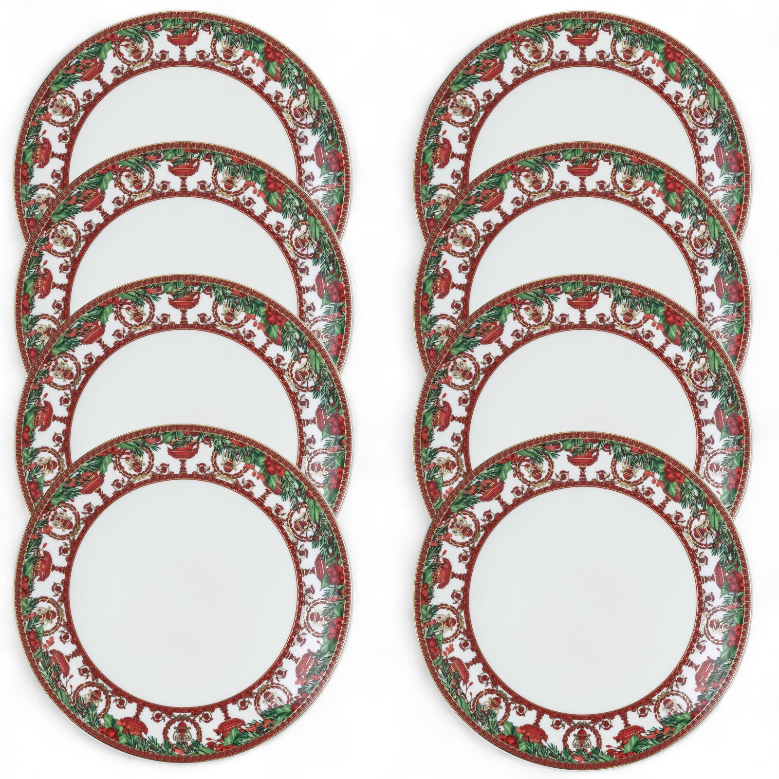 Versace Love Baroque Holiday Set of 8 Plates – 10.75" SKU: 19335-409960-10229