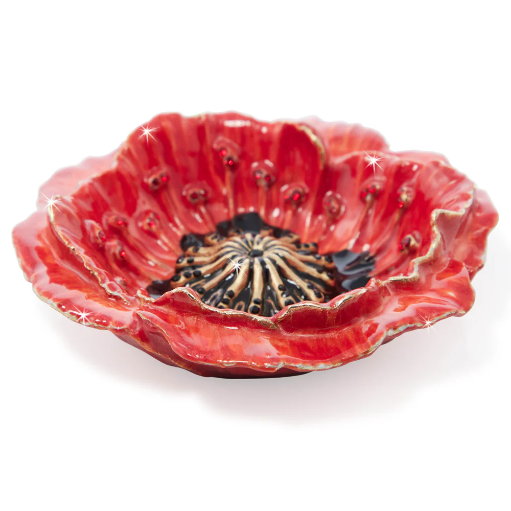 Jay Strongwater Stacie Poppy Trinket Tray