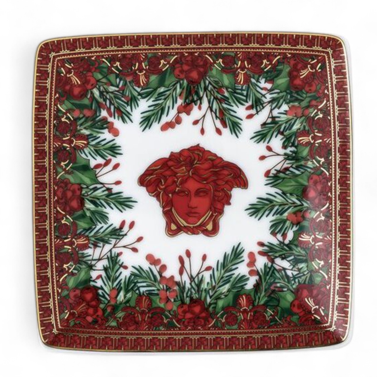 Versace I Love Baroque Holiday – Set of 8 Small Square Plates (12–15 cm Flat Bowl) Item Number: 11940-409960-15253