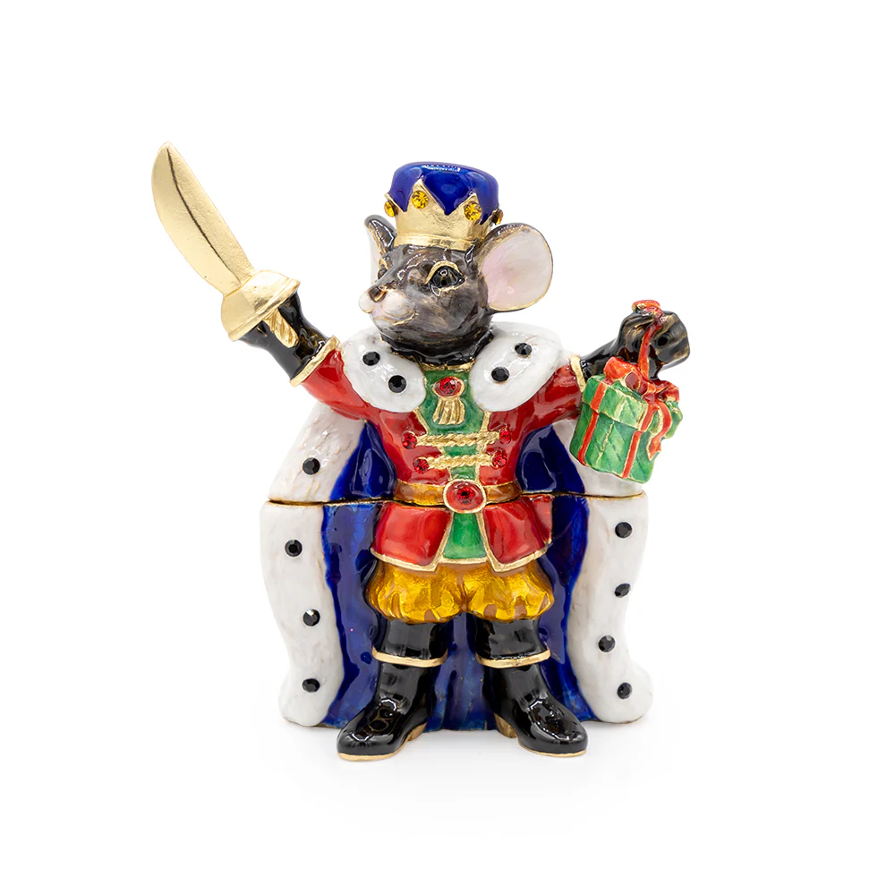 Jay Strongwater Mouse King 2025 Annual Holiday Mini Box – Nutcracker Suite Collection SKU: SDH7463-250