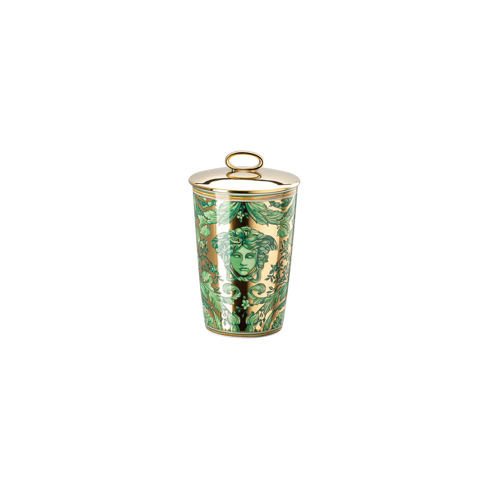 Versace Medusa Garland Green Table Light with Scented Wax