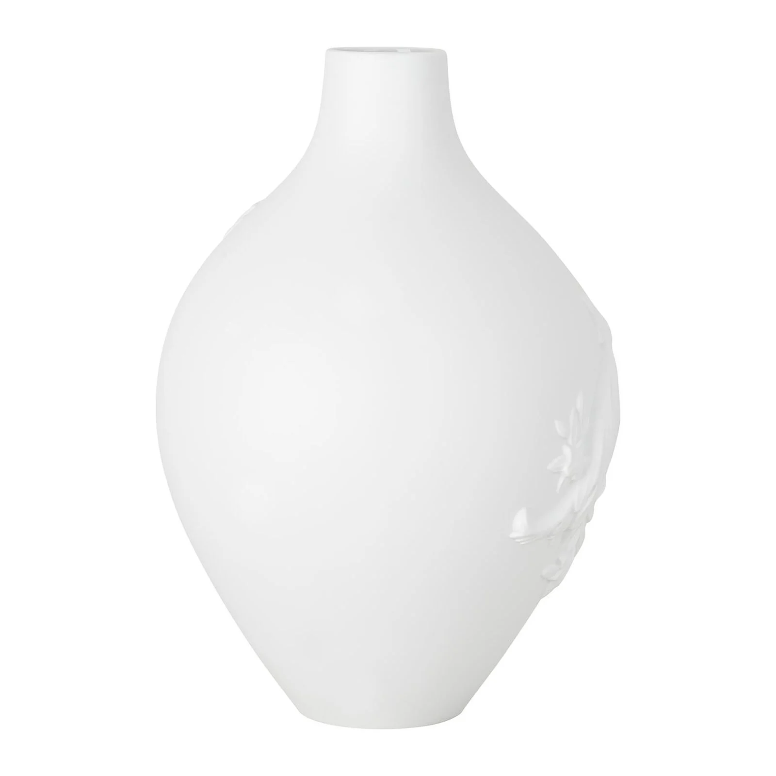 Verace Barocco 3D Weiss matt Vase 33 cm