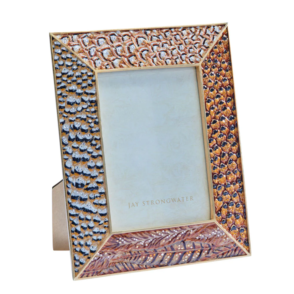 Jay Strongwater Henry 5” x 7” Pheasant Frame Natural