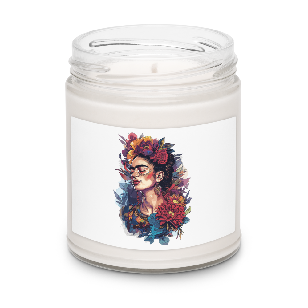 Scented soy candle Frida Kahlo