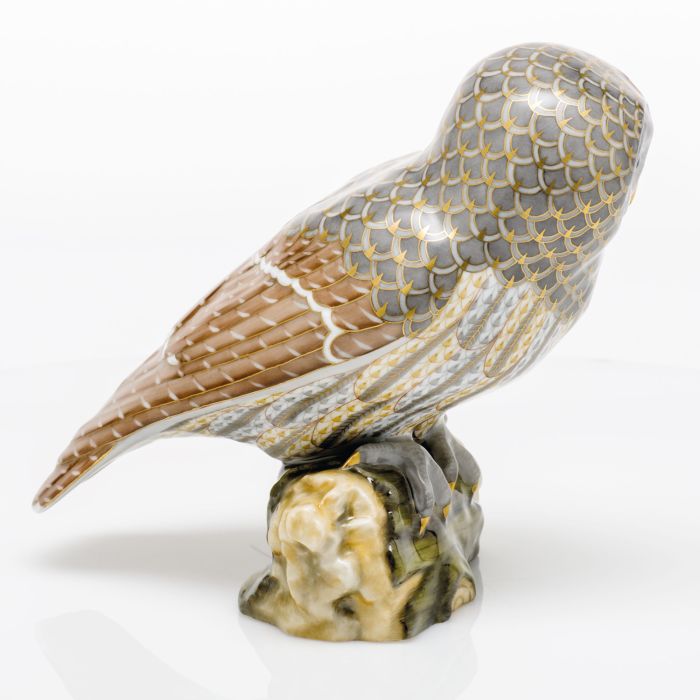 Herend Gray Barred Owl