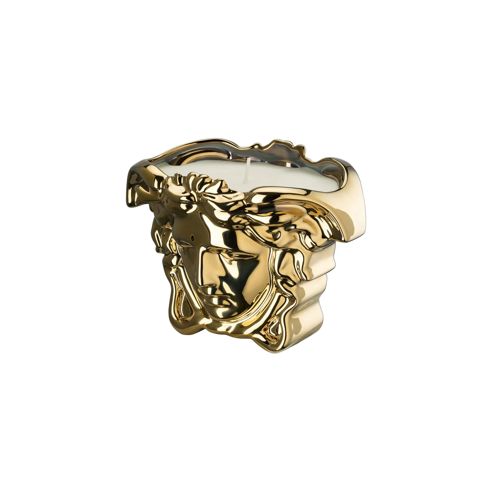 Versace Medusa Grande Gold Table Light with Scented Wax