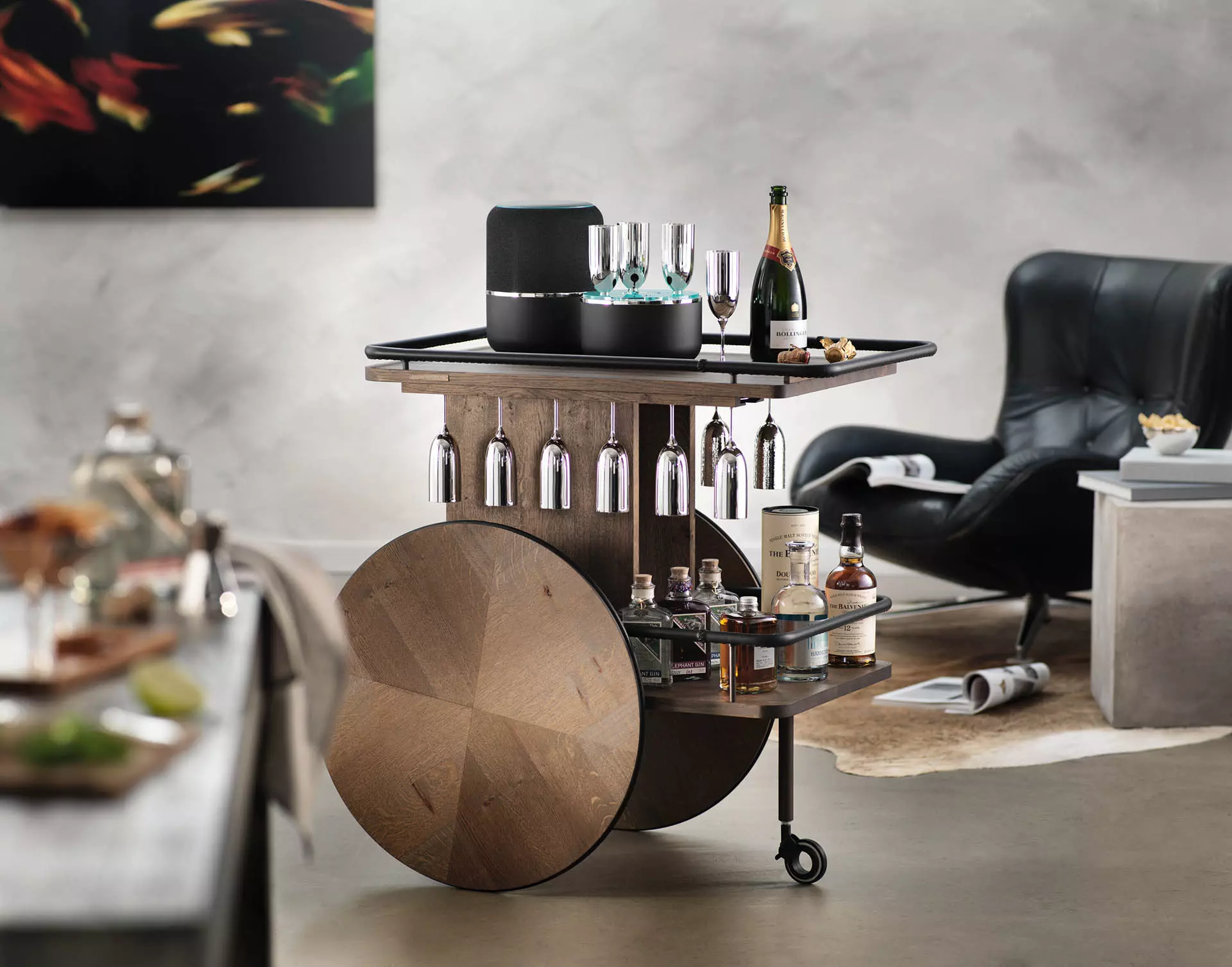 Robbe & Berking Bar Trolley Oak