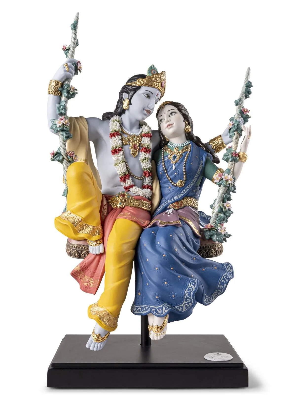 Lladro Radha Krishna on a Swing Sculpture – Limited Edition (SKU: 01002036)
