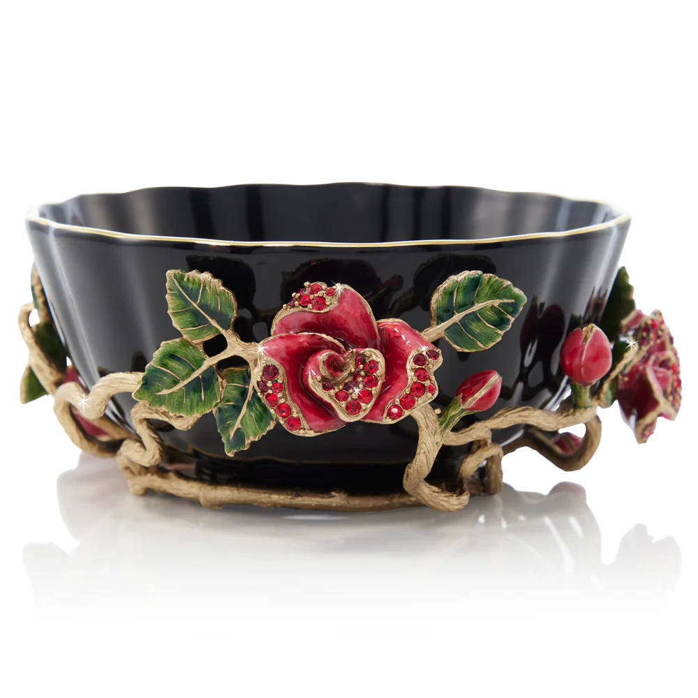 Jay Strongwater Catherine Night Bloom Bowl
