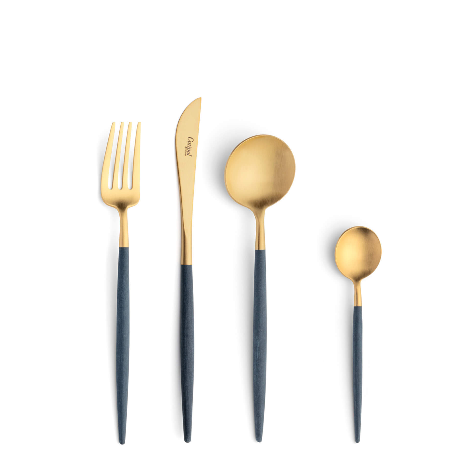 Cutipol Goa Blue Gold Matte Brushed