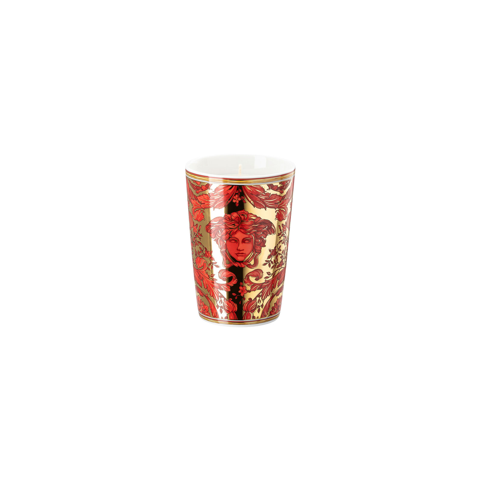 Versace Medusa Garland Red Table Light with Scented Wax