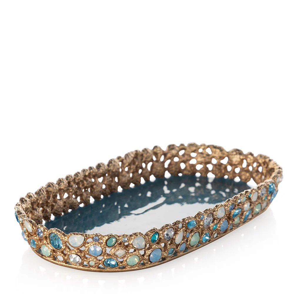 Jay Strongwater Julius Bejeweled Tray Oceana