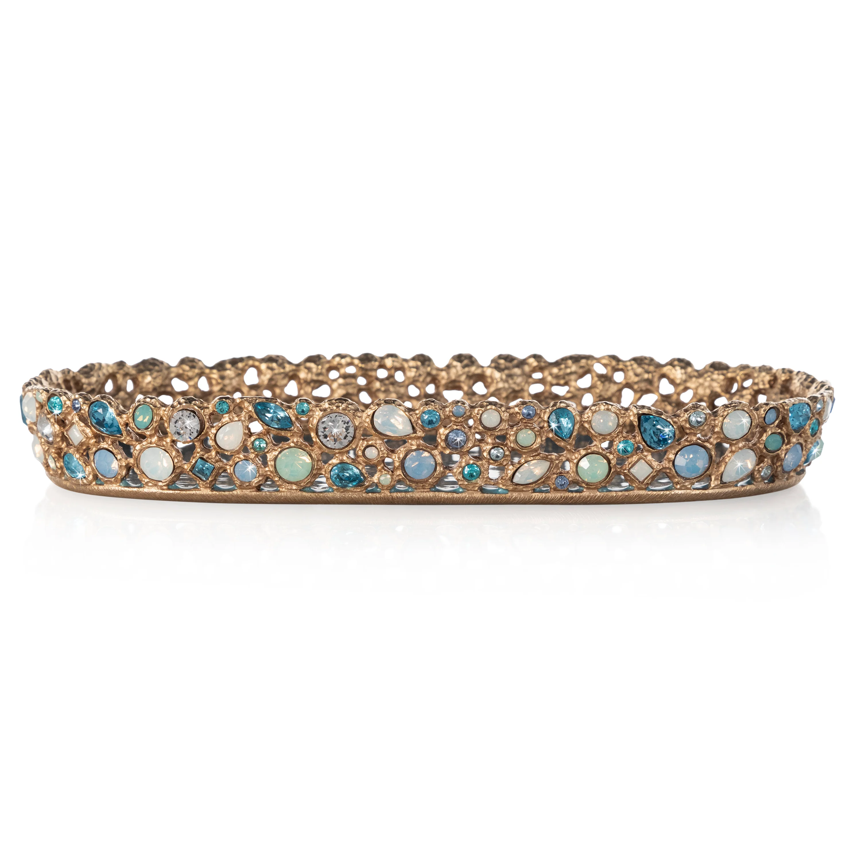 Jay Strongwater Julius Bejeweled Tray Oceana