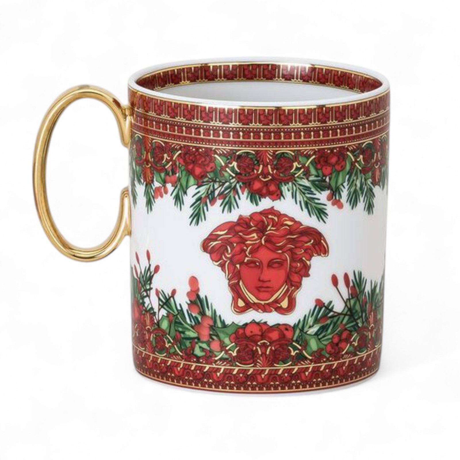 SET of 6 CUPS – Versace I Love Baroque Holiday Mug with Handle  Brand New – 2025 Collection 19335-409960-15505