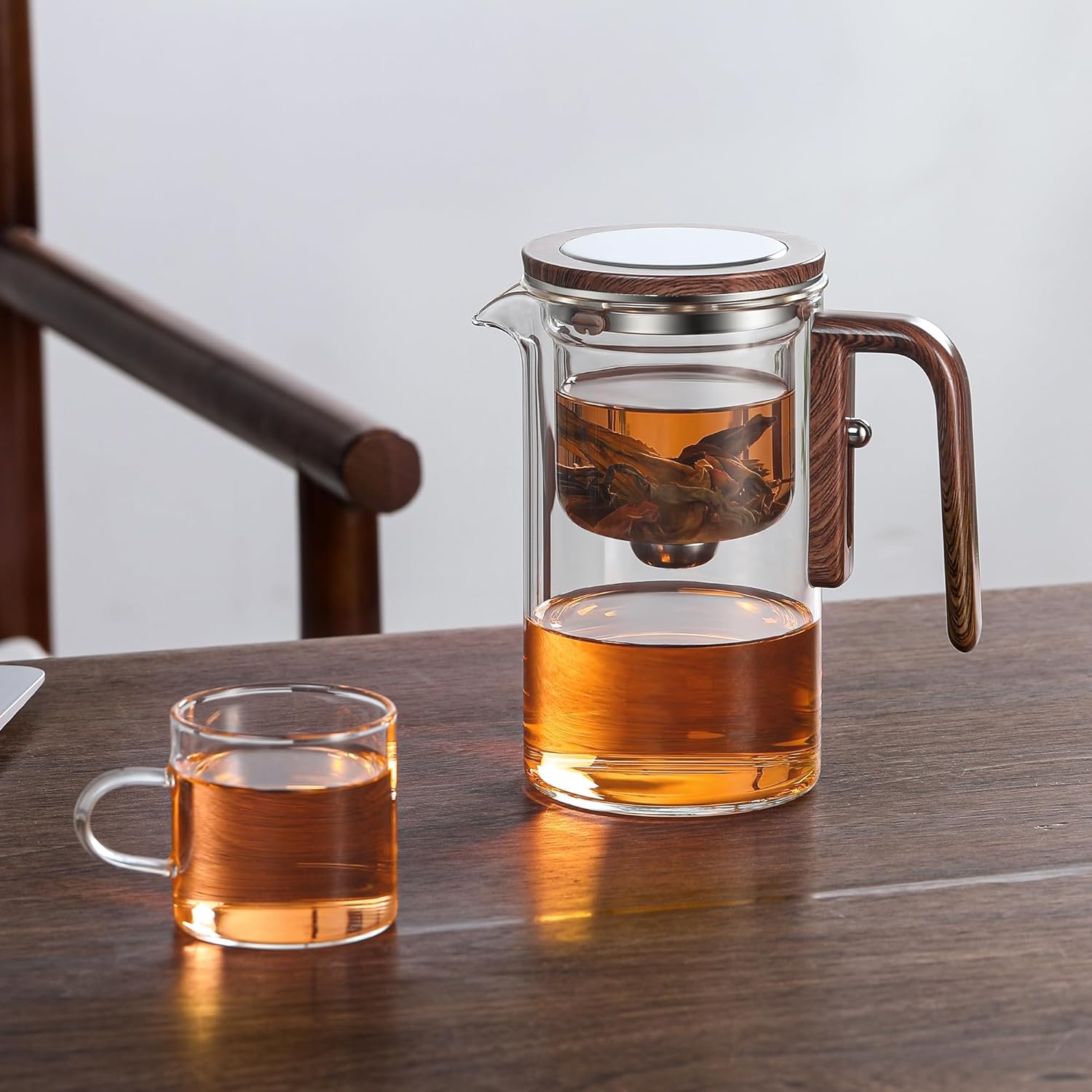 Tea Pot, Magic Witchcraft Enchanted Glass Teapot with Strainer -600ML