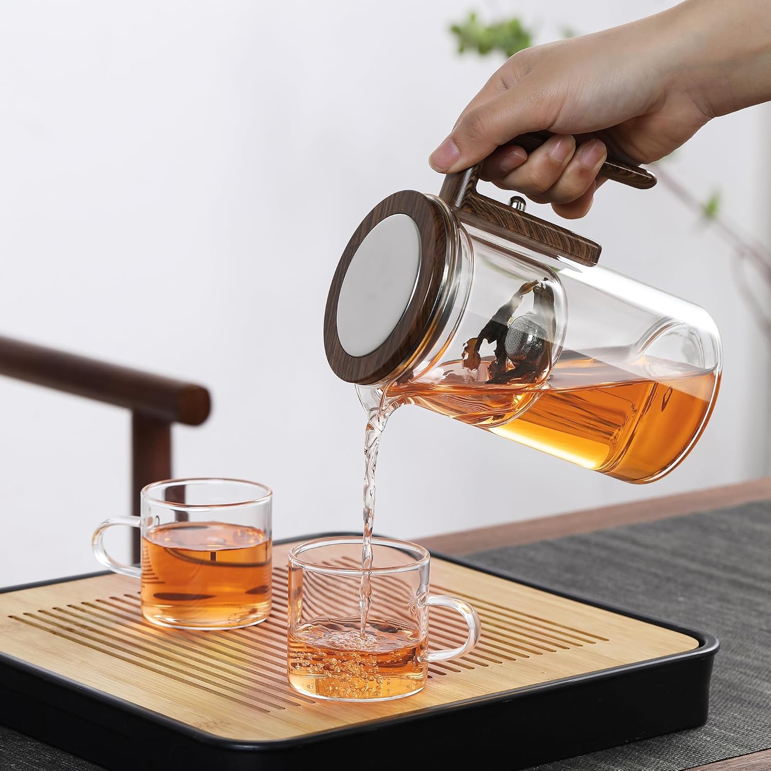 Tea Pot, Magic Witchcraft Enchanted Glass Teapot with Strainer -600ML