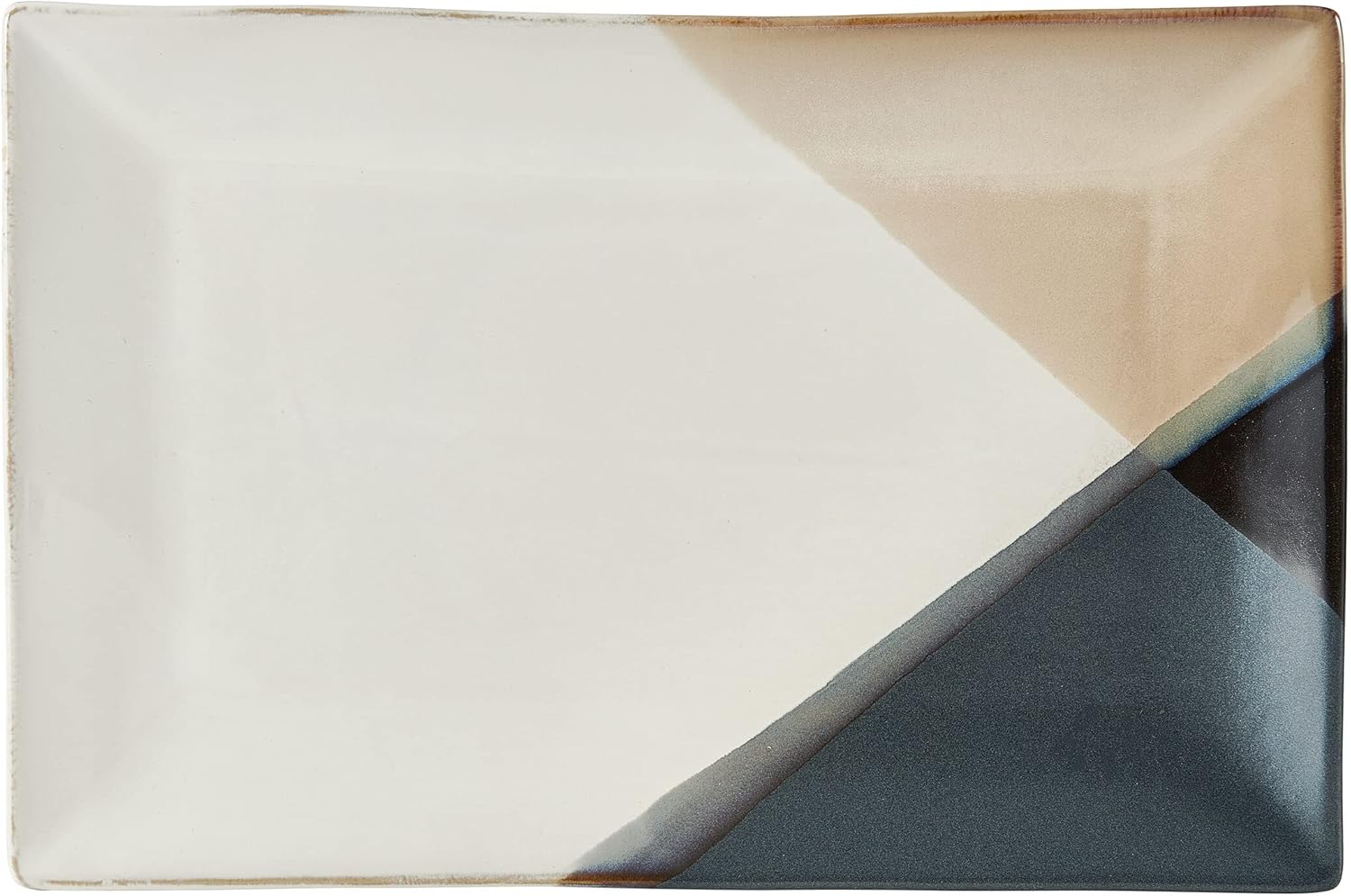 Caden Rectangular Serving Platter, 13.75 Inch, Multicolored
