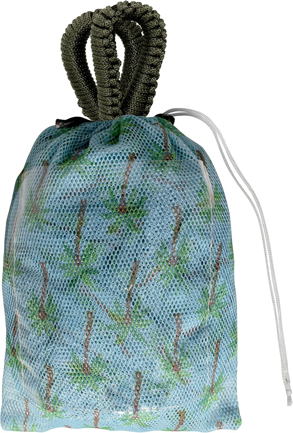 Mesh Edition Hammock, Light Blue Palm Tree