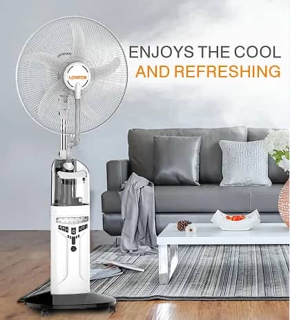18” Lontor Rechargeable Water Mist Fan