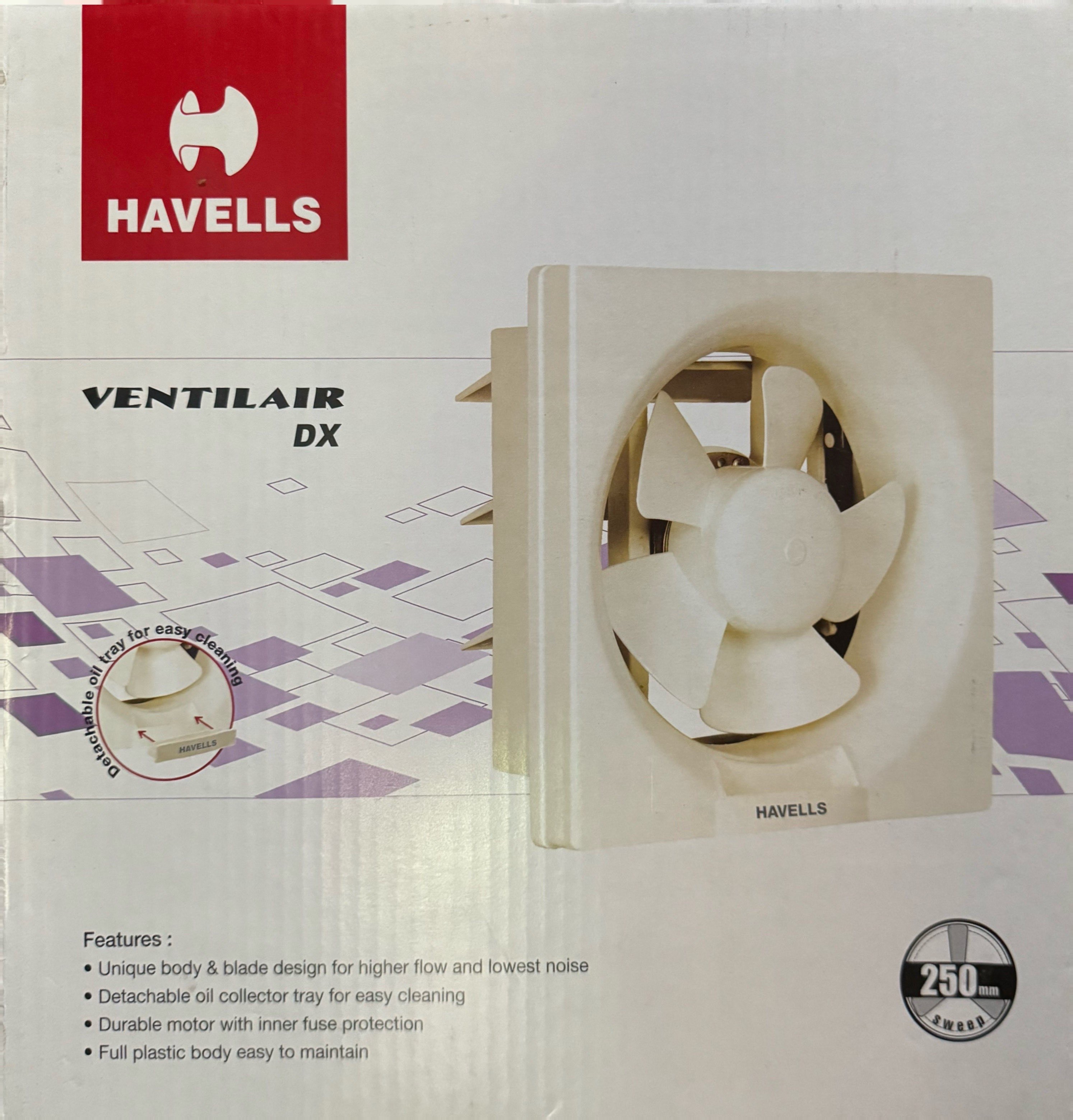 Havells Ventilation fan in Sizes 6”, 8” & 10”