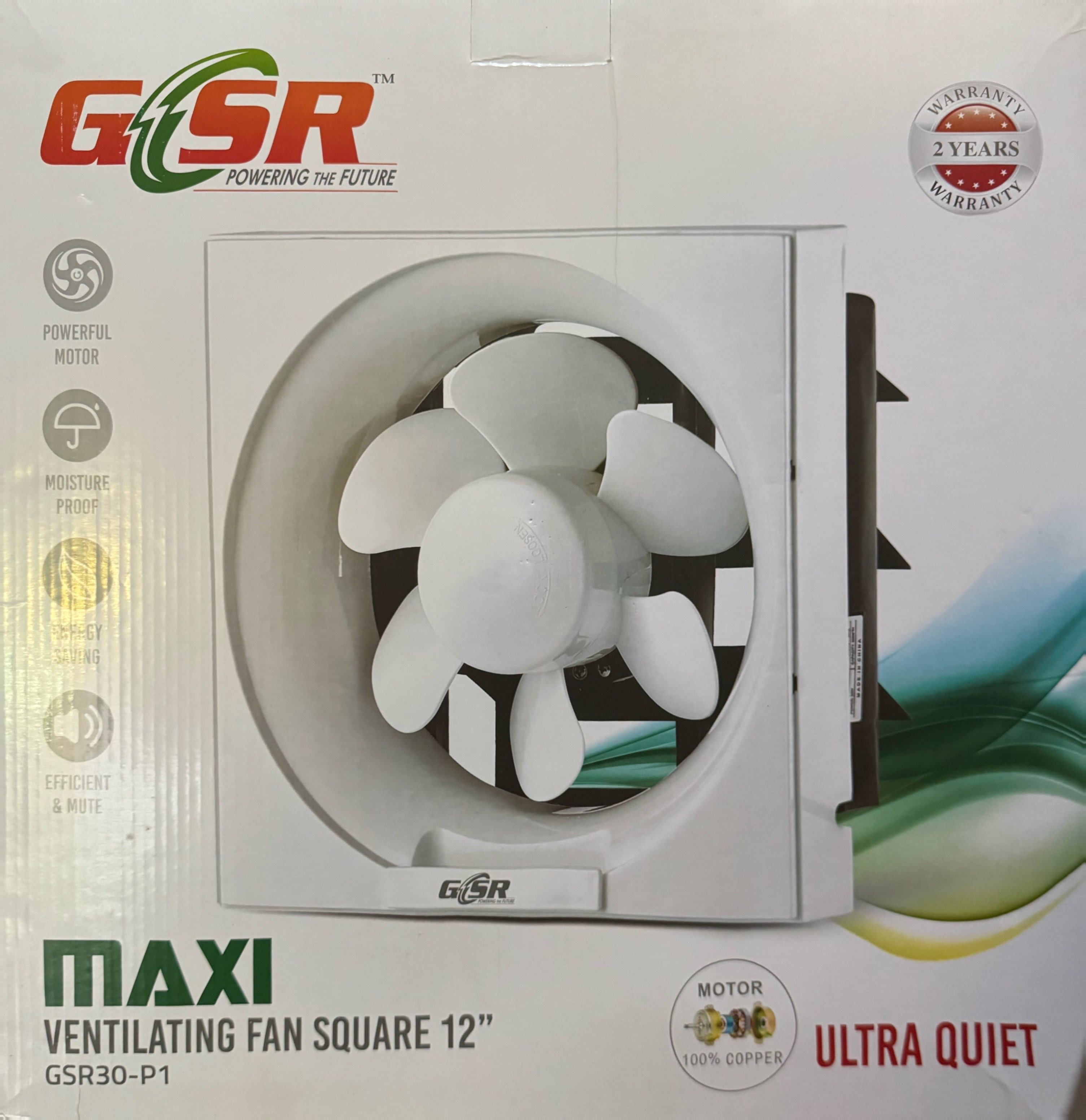 GSR Ventilating Fan in Sizes 6”, 8”, 10” and  12”