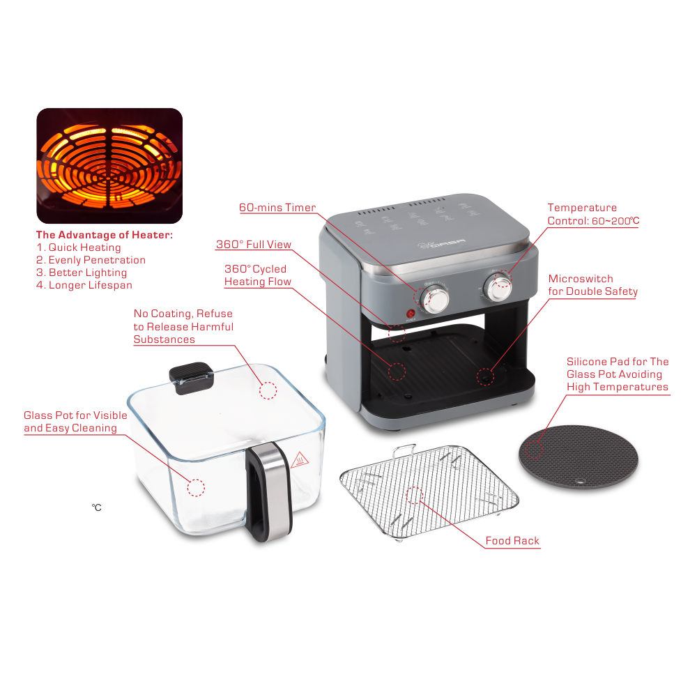 QASA 6L Air Fryer 