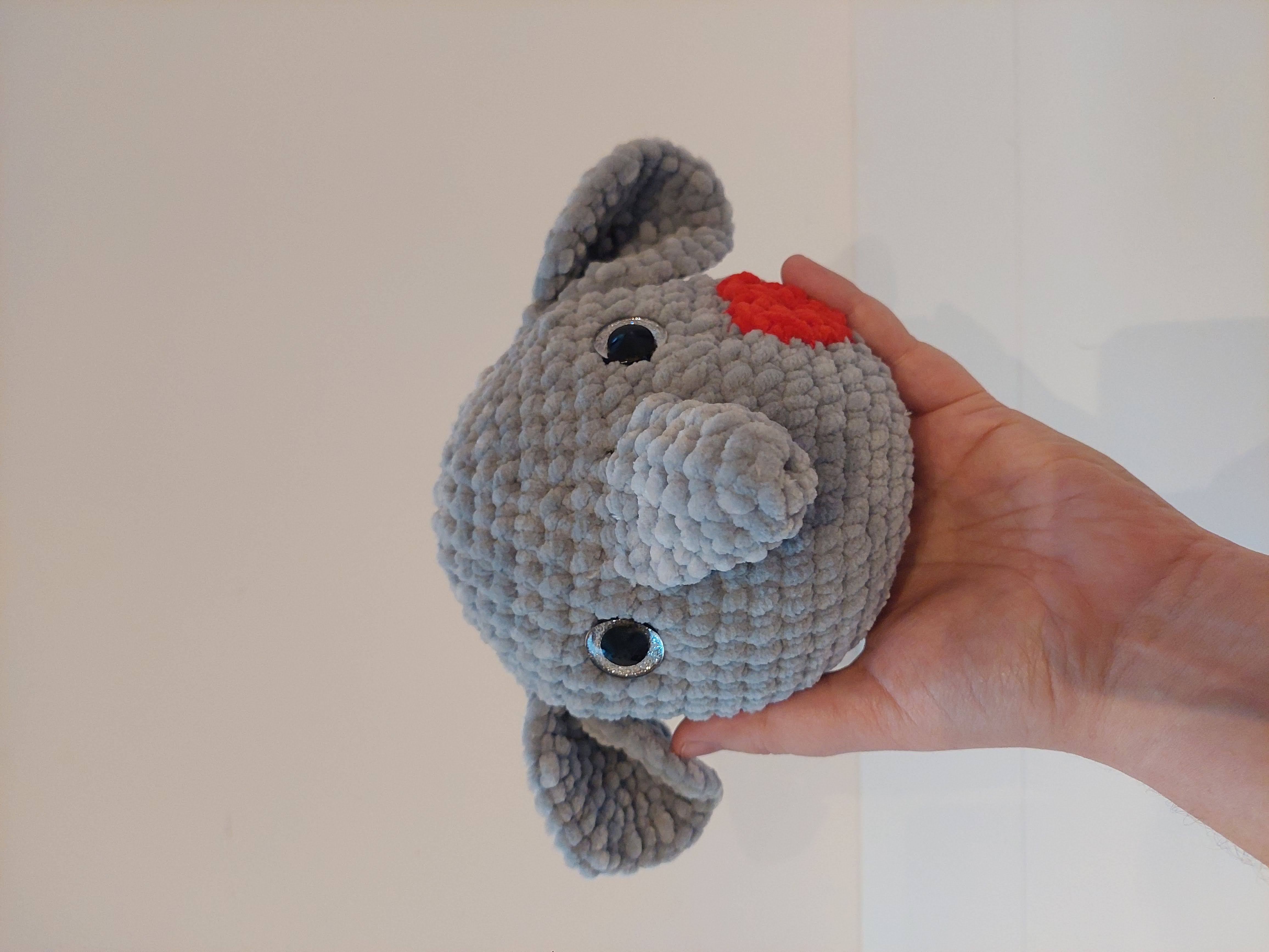 Squishmallow Eléphant en crochet