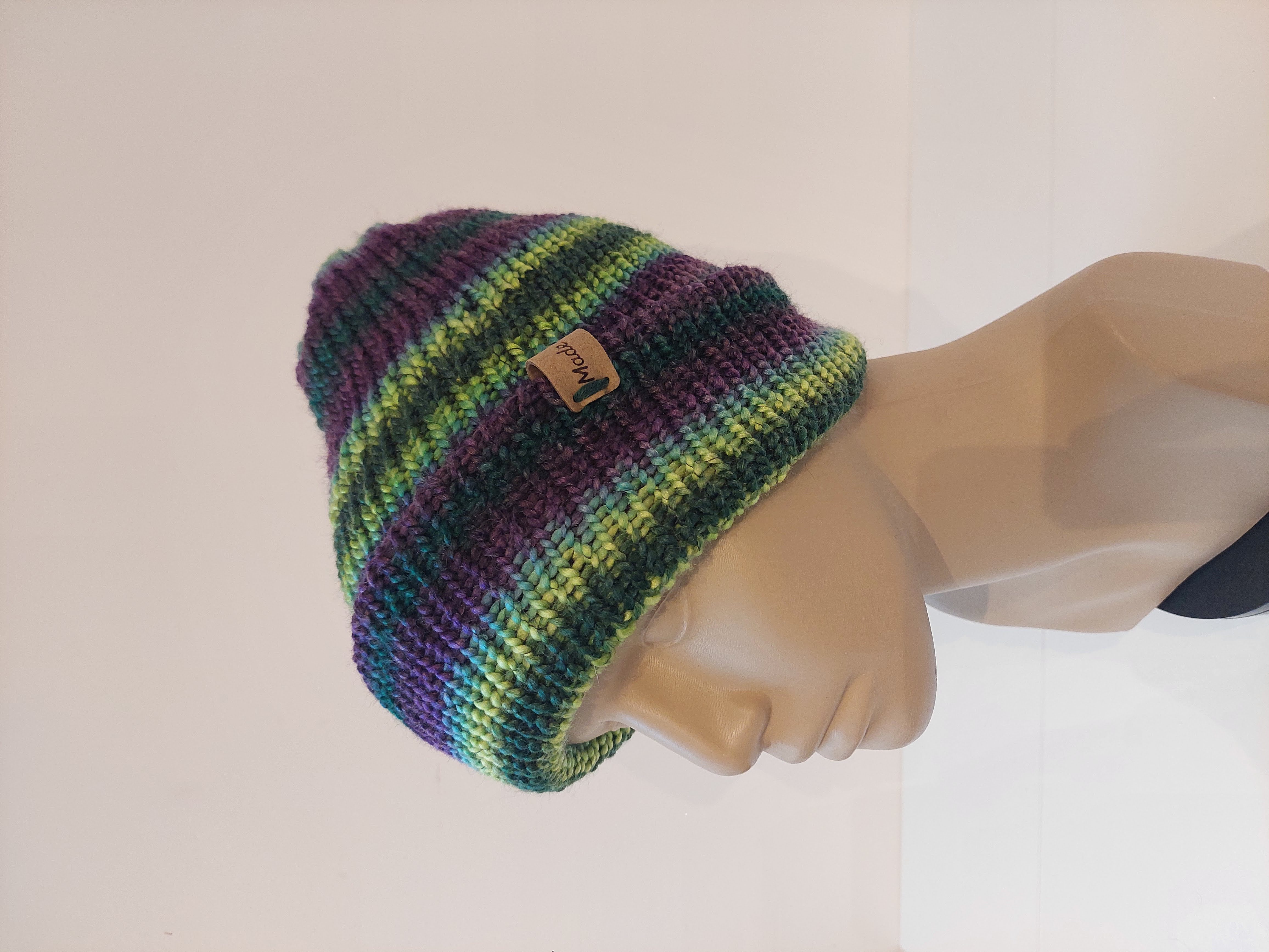 Bonnet en laine multicolore - Mûre des bois