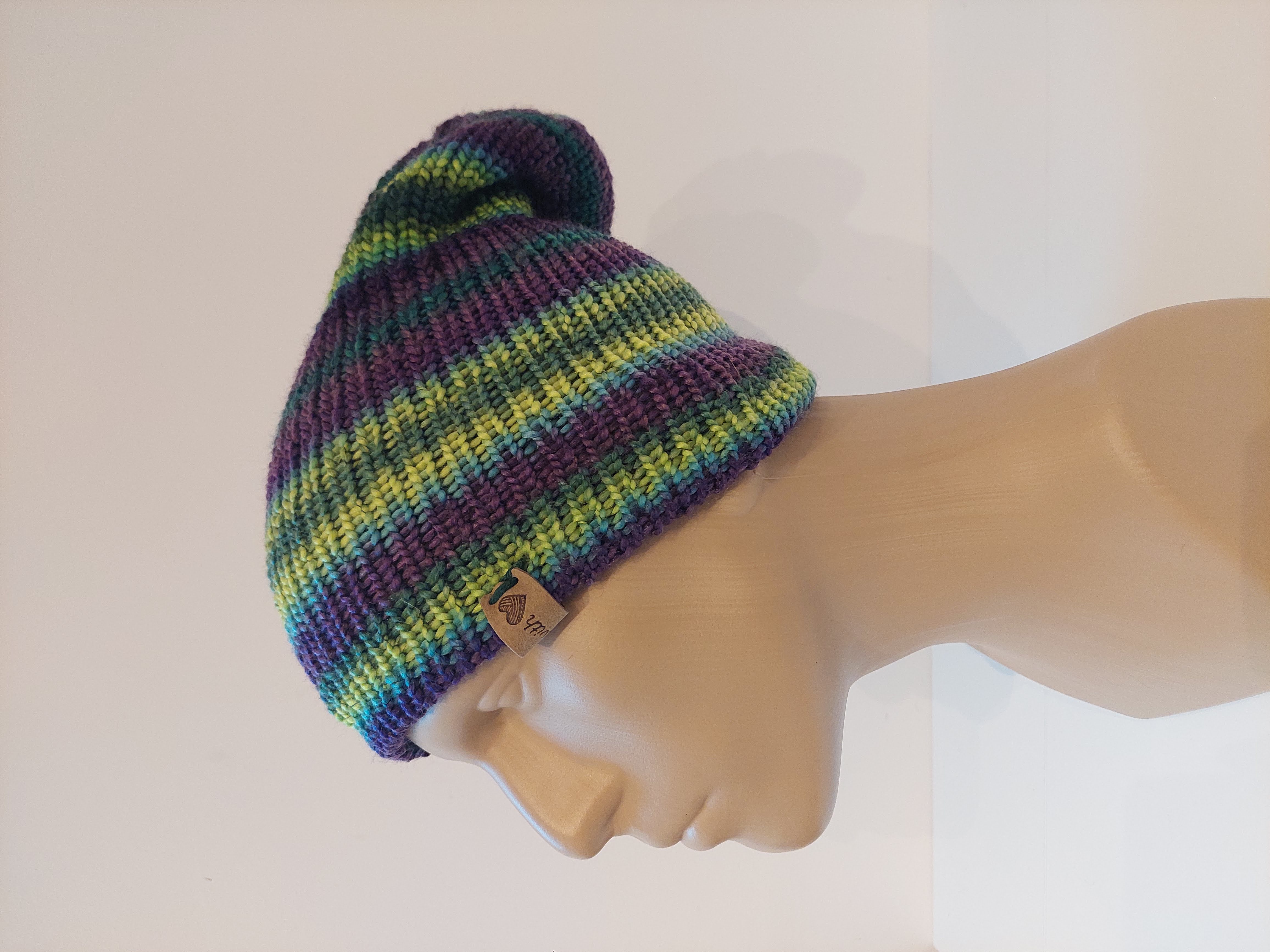 Bonnet en laine multicolore - Mûre des bois