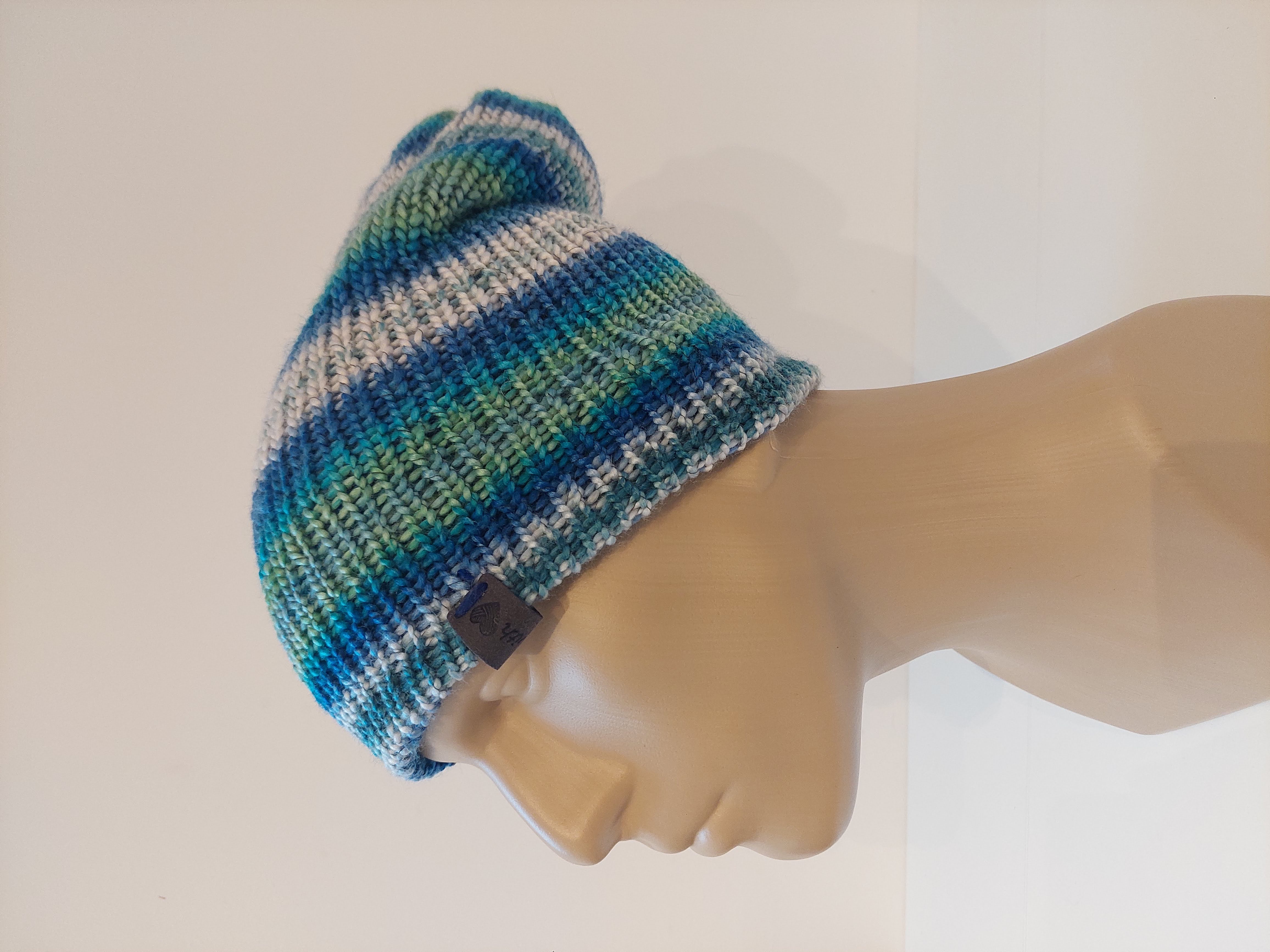 Bonnet en laine multicolore - Océan