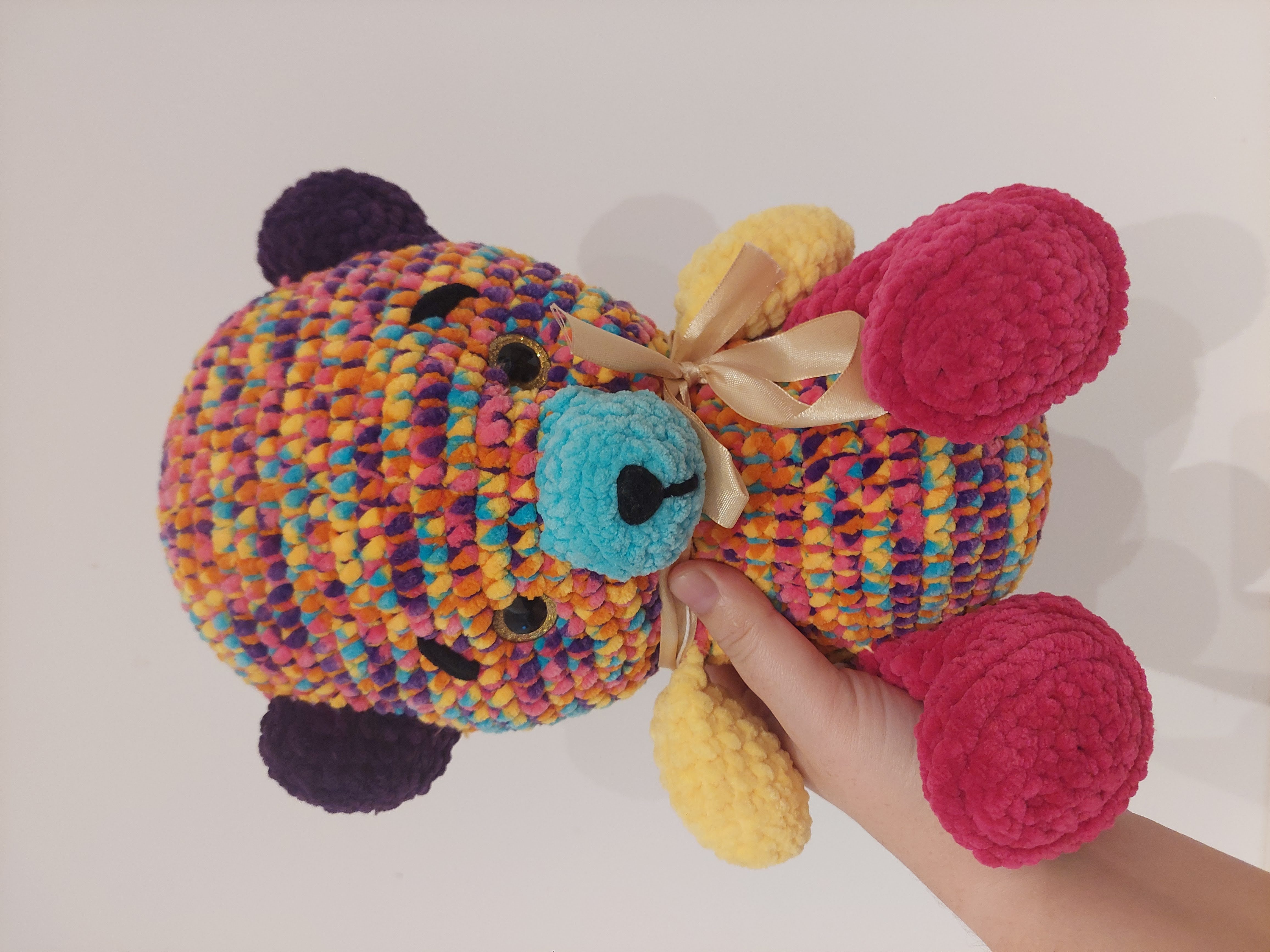 Ours en peluche multicolore