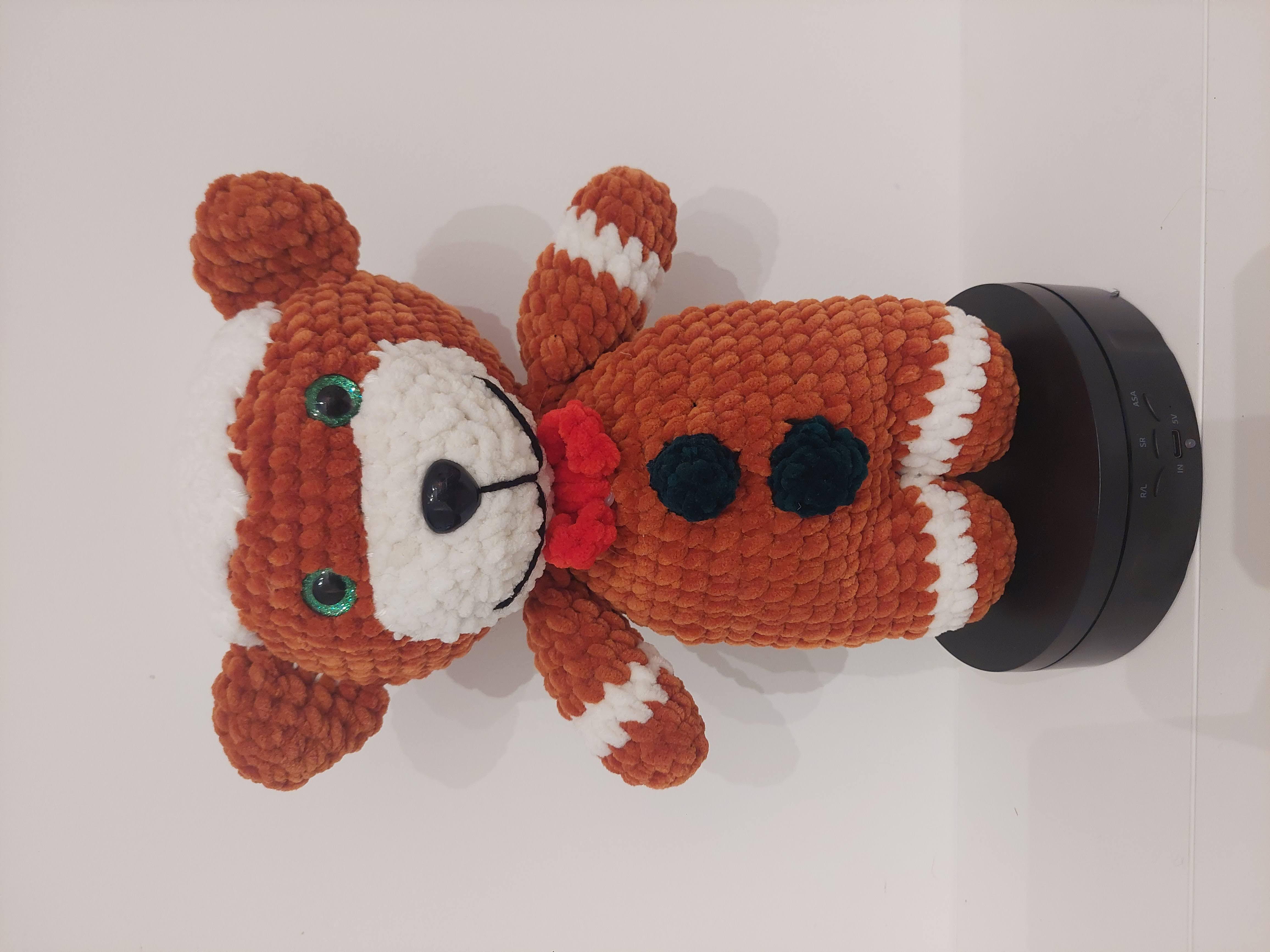 Ourson en pain d'épices en crochet