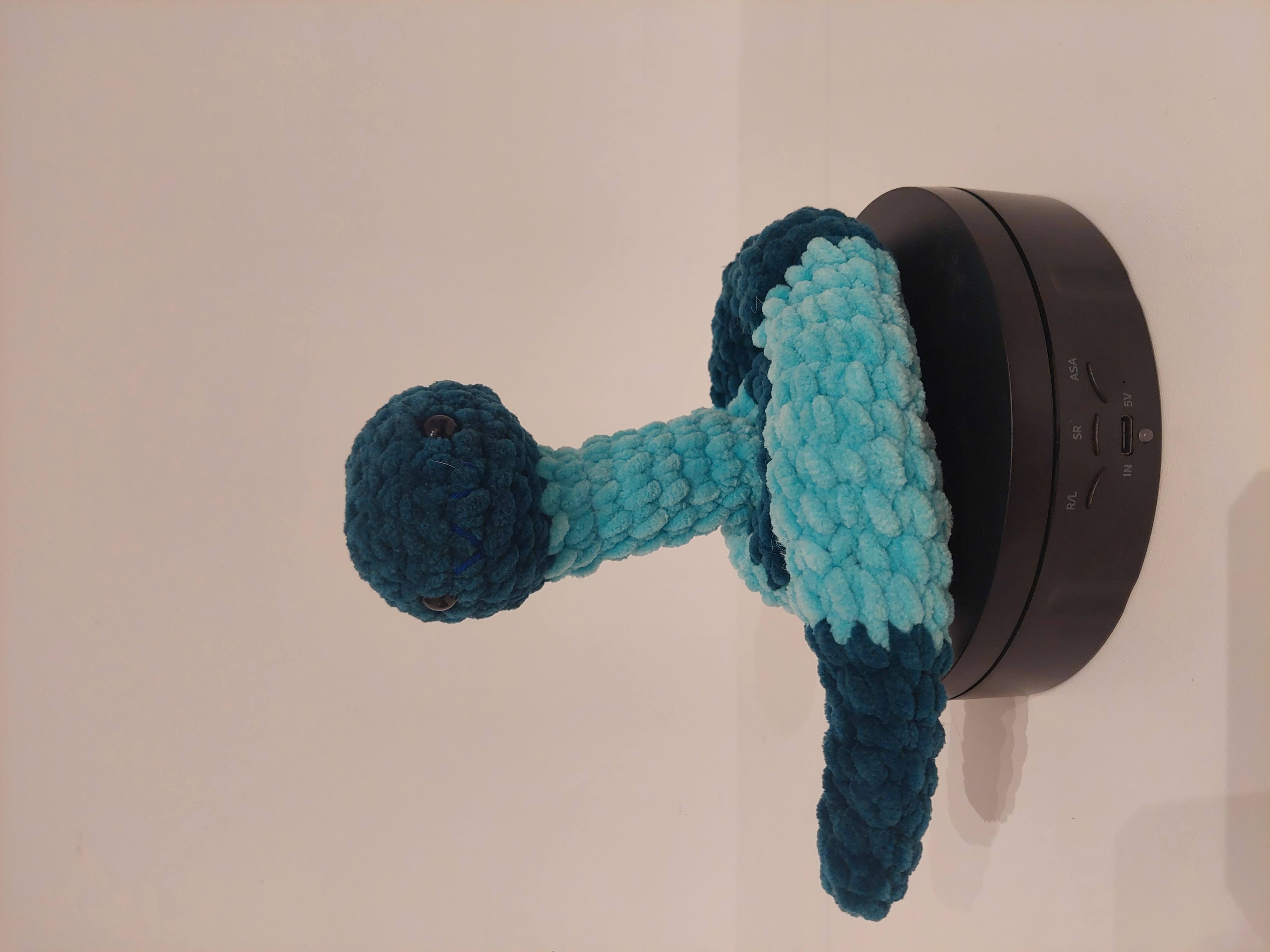 Serpent enroulé en crochet